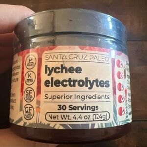 Santa Cruz Paleo Electrolyte Powder, Lychee Flavor,Sugar Free Hydration